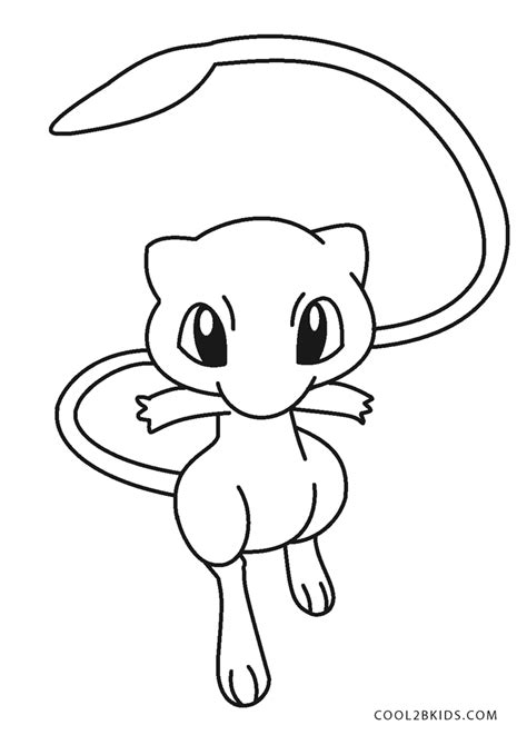 pokemon ausmalbilder mew|Ausmalbilder Pokemon Mew 